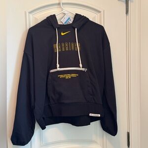 Golden State Warriors Black Nike Courtside Standard Issue Pullover Hoodie NWT